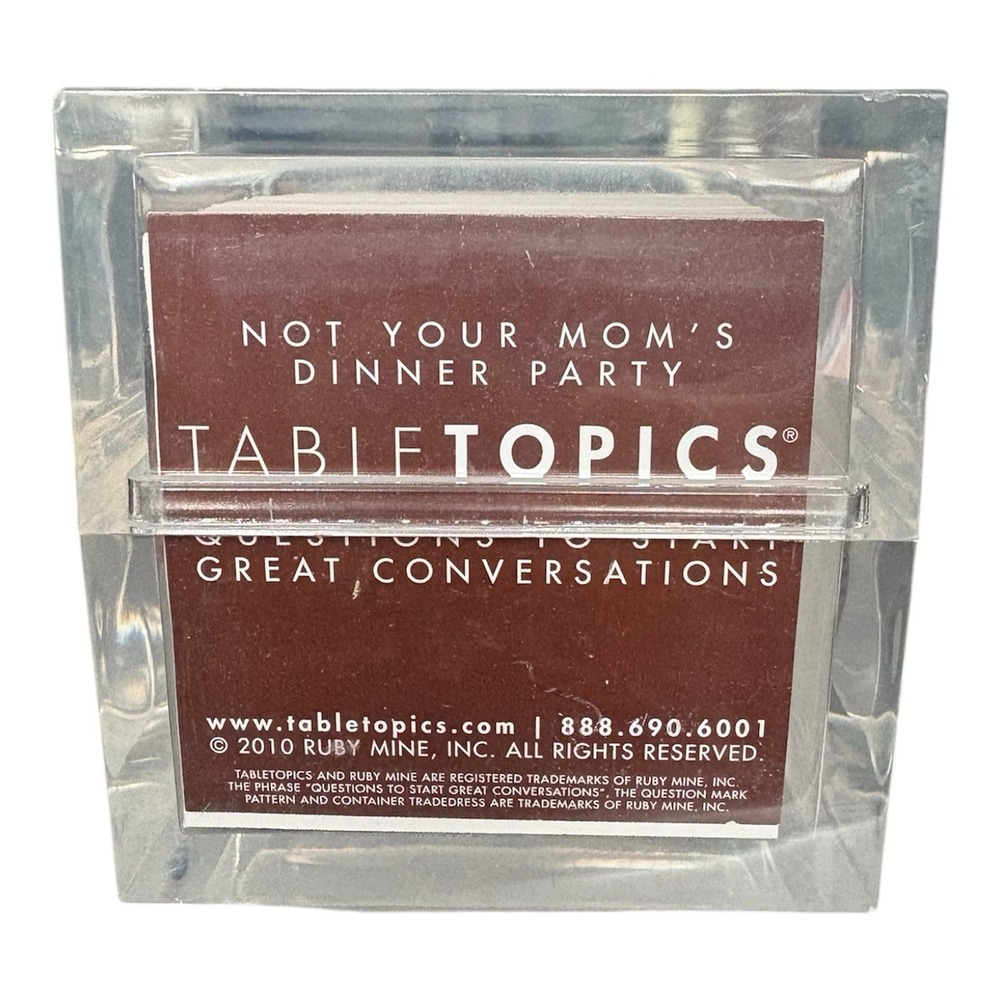 TABLETOPICS Not Your Mom's Dinner Party: Questions to Start Great Conversations